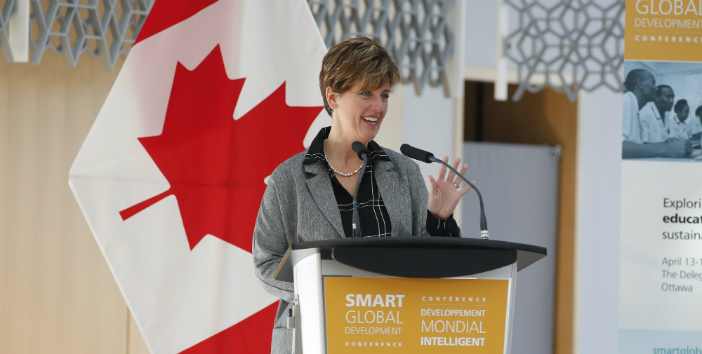 the Right Honourable Marie-Claude Bibeau, Canada’s Minister of International Development and La Francophonie