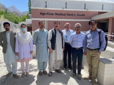 Dr. Moloo (third from the right)

AKMC Booni, a scenic 14 hours drive from Gilgit through Shandur pass; with the local leadership of the centre.